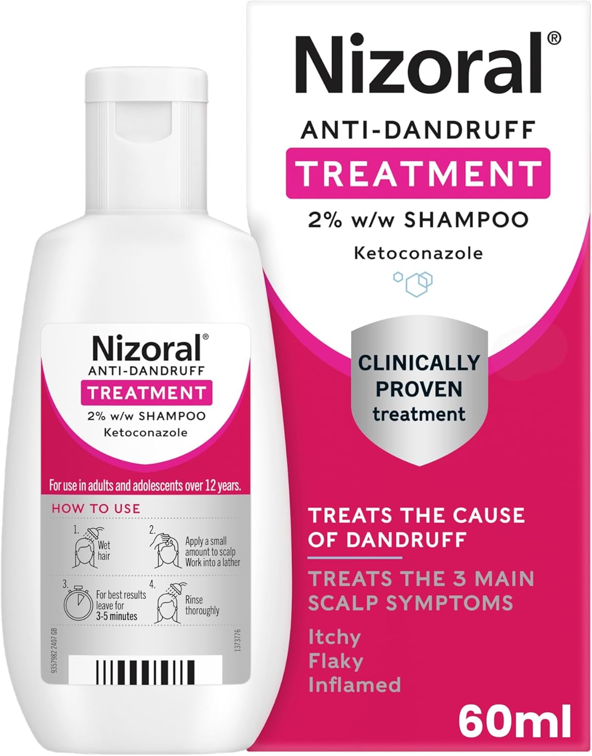 Nizoral Anti-Dandruff Treatment Shampoo 600ml