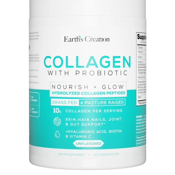 Hydrolyzed Collagen Peptides + Probiotics (Earth's Creation)